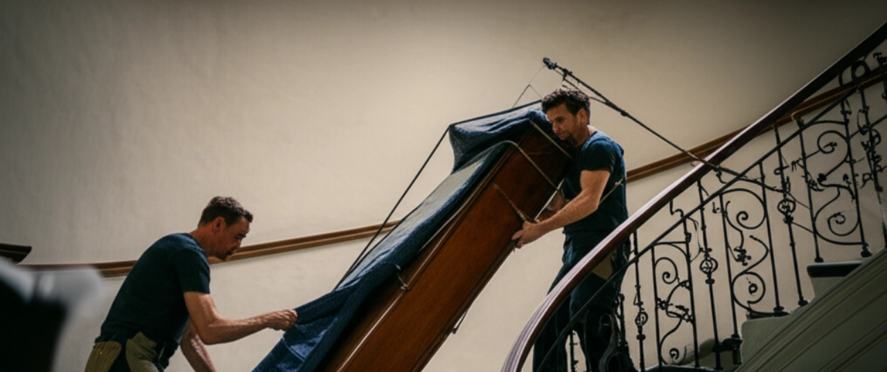 Piano Transport Stairs